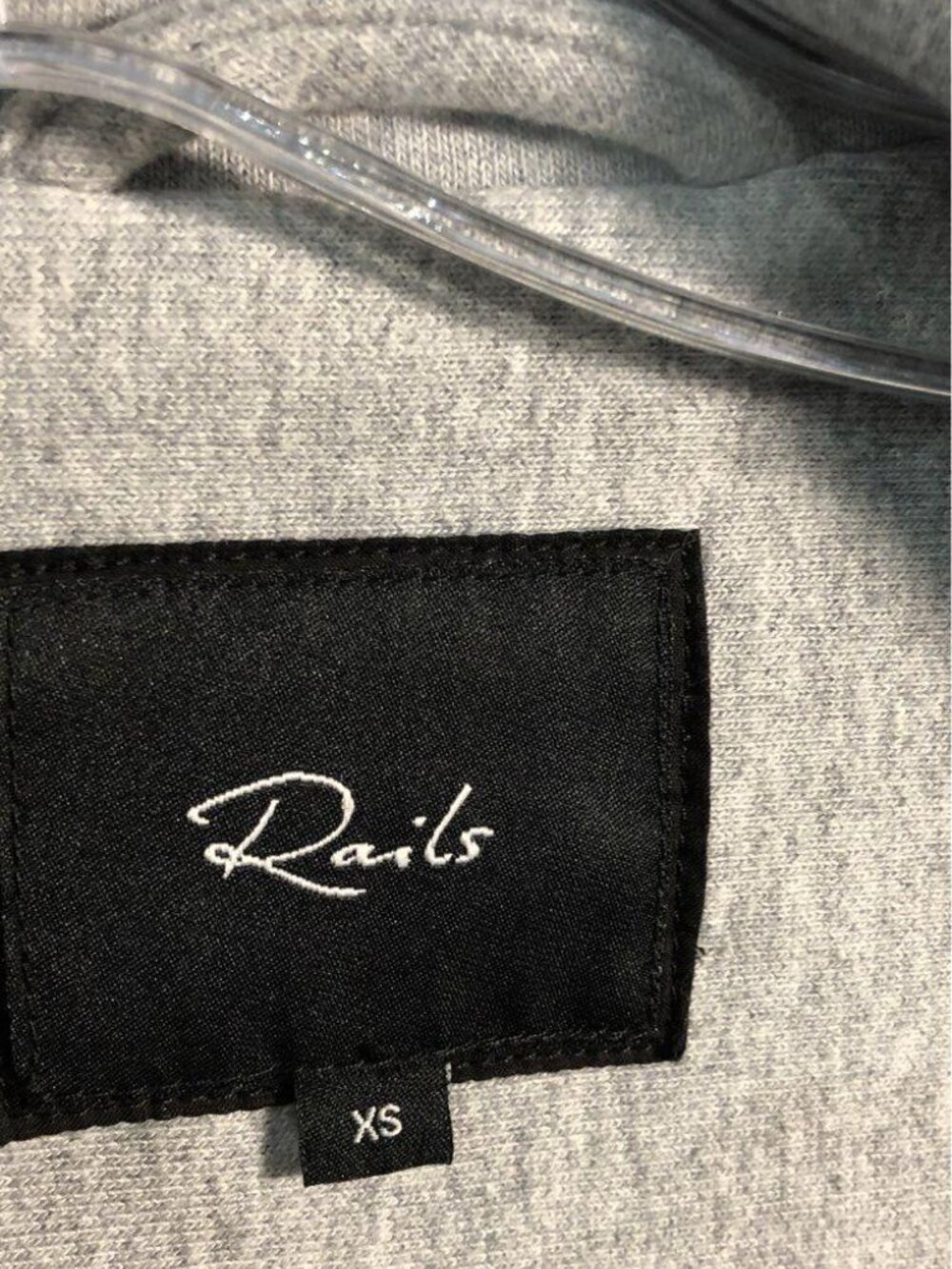 Rails Turner Heather Grey Snap Front Shirt Jacket Shacket XS - Picture 4 of 5